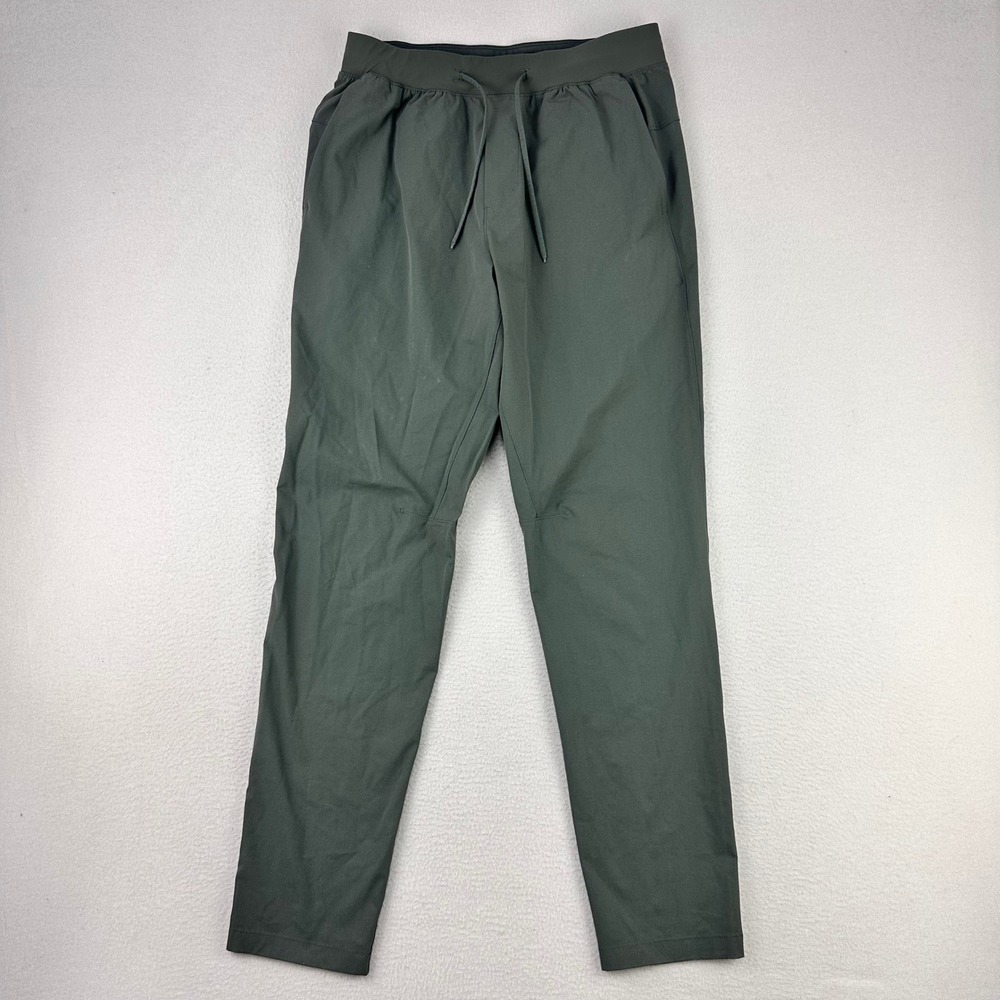 Lululemon License to Train Pant Men M Green Athletic Tapered Drawstring Jogger